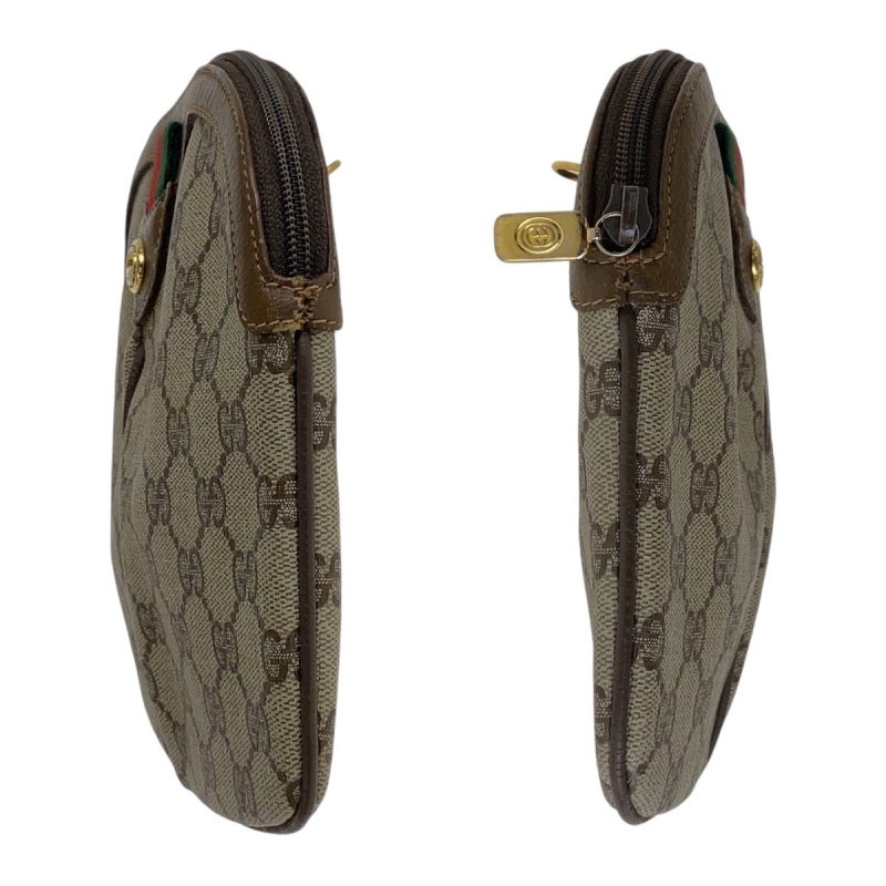Gucci Vintage GG Supreme Canvas Leather Shoulder Bag - Barde - Image 8