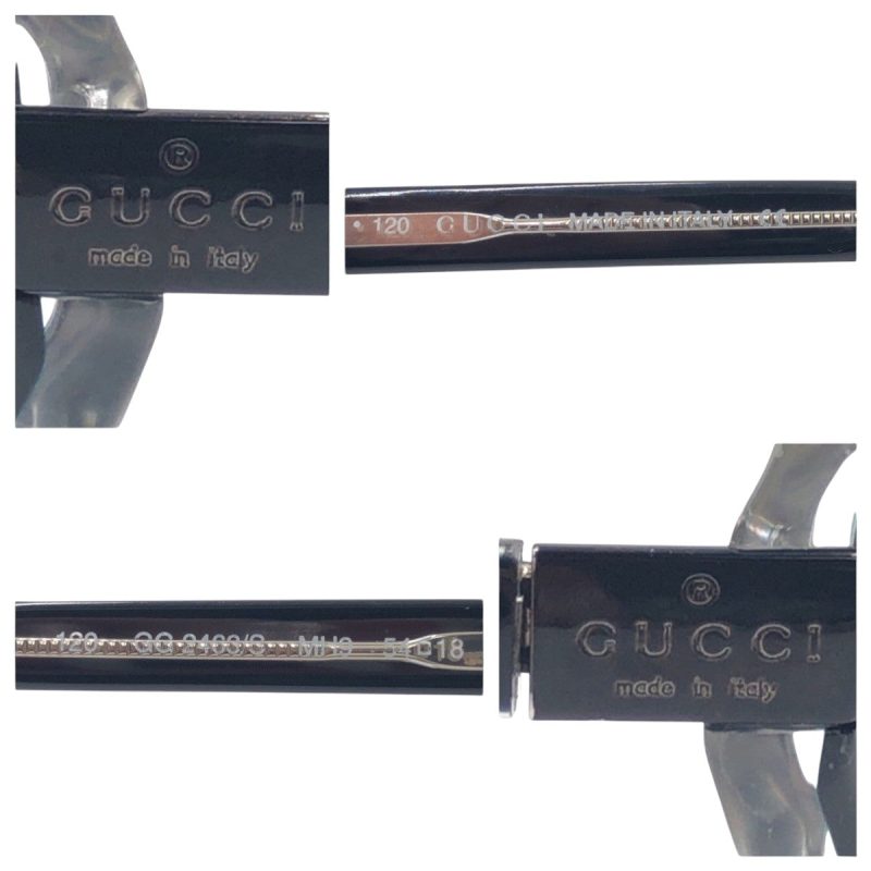 Gucci Black Plastic Square Sunglasses 2463/S MH9 - Barde - Image 7