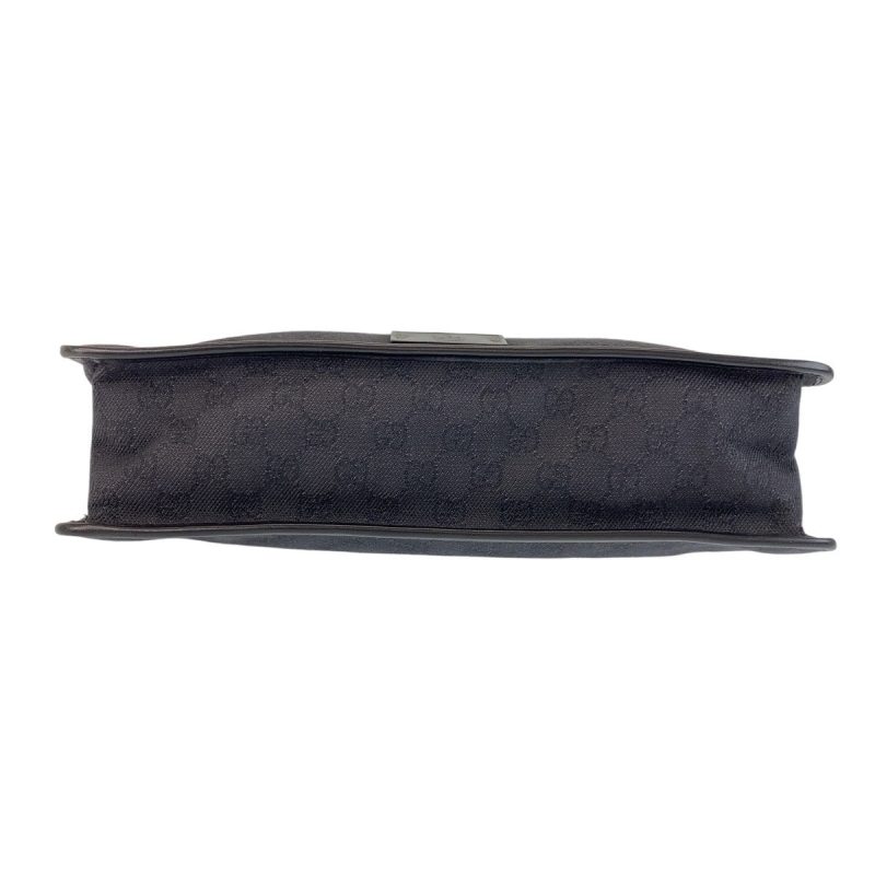Gucci Black GG Canvas Shoulder Bag - Barde - Image 9