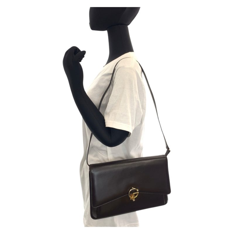 Gucci Vintage Leather Shoulder Messenger Bag - Barde - Image 8