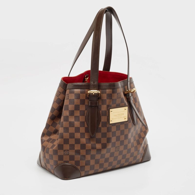 Louis Vuitton Damier Ebene Canvas And Leather Hampstead Gm Bag - Barde - Image 2