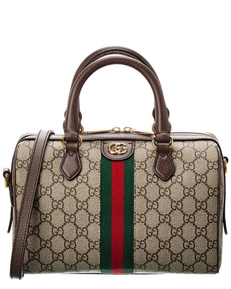 Gucci Ophidia GG Small Top Handle GG Supreme Canvas & Leather Bag - Barde