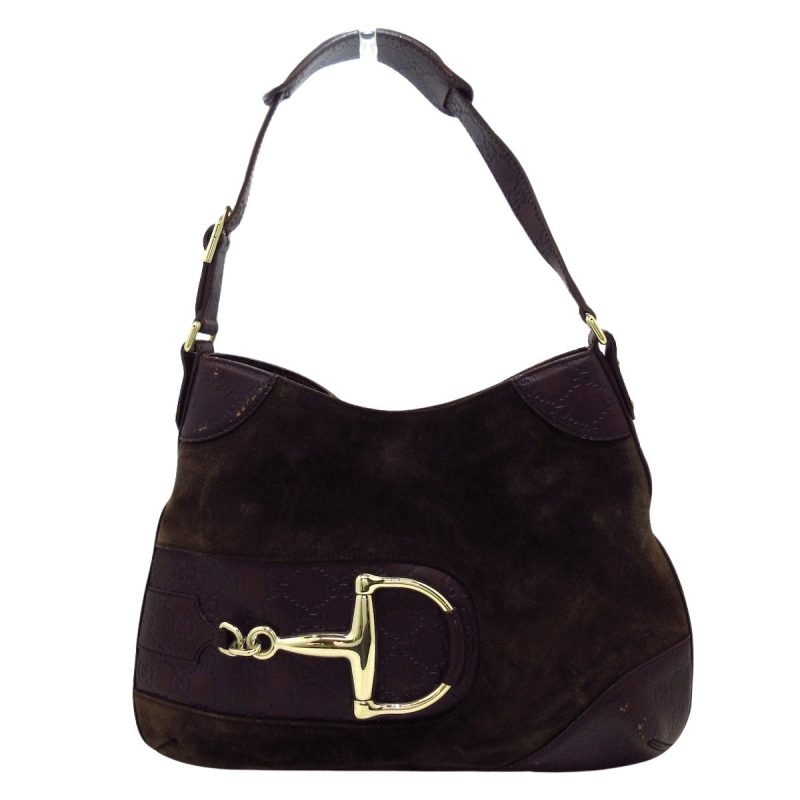 Gucci Hobo  Suede Shoulder Bag () - Barde