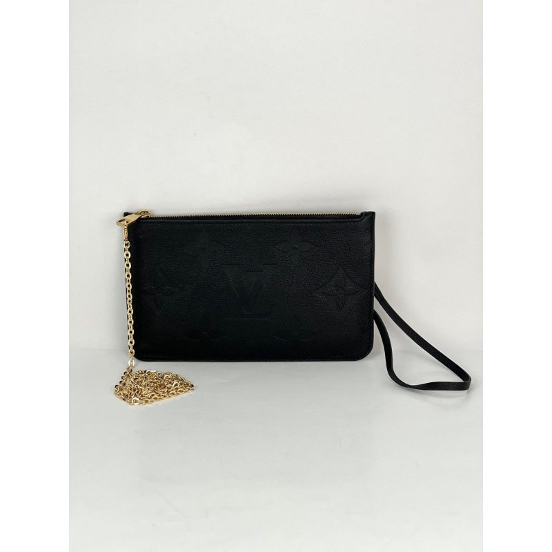 Louis Vuitton Pochette Giant Monogram Black Empreinte Leather from Neverfull - Barde - Image 2