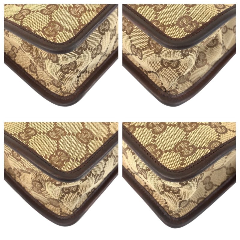 Gucci GG Canvas Leather Messenger Bag - Barde - Image 4