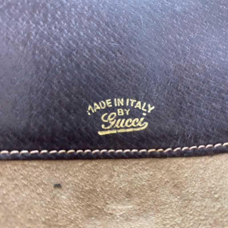 Gucci Brown Leather Clutch Bag - Barde - Image 9
