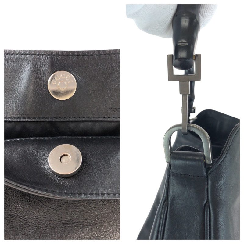 Gucci Bamboo Leather Shoulder Bag - Barde - Image 5