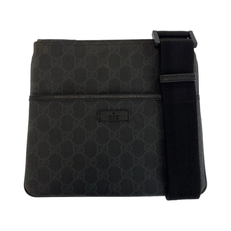 Gucci Black GG Supreme Canvas Shoulder Bag - Barde
