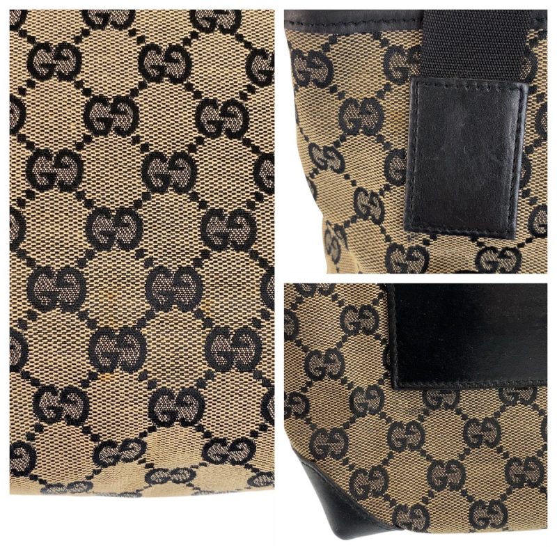 Gucci GG Canvas Leather Tote Bag - Barde - Image 8