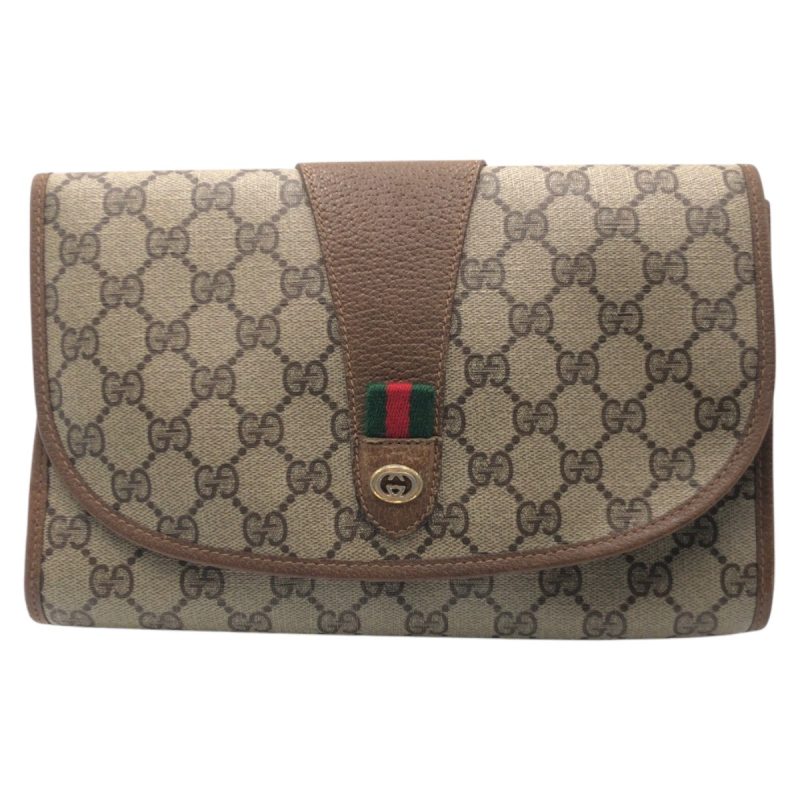 Gucci Vintage GG Supreme Canvas Clutch Bag - Barde