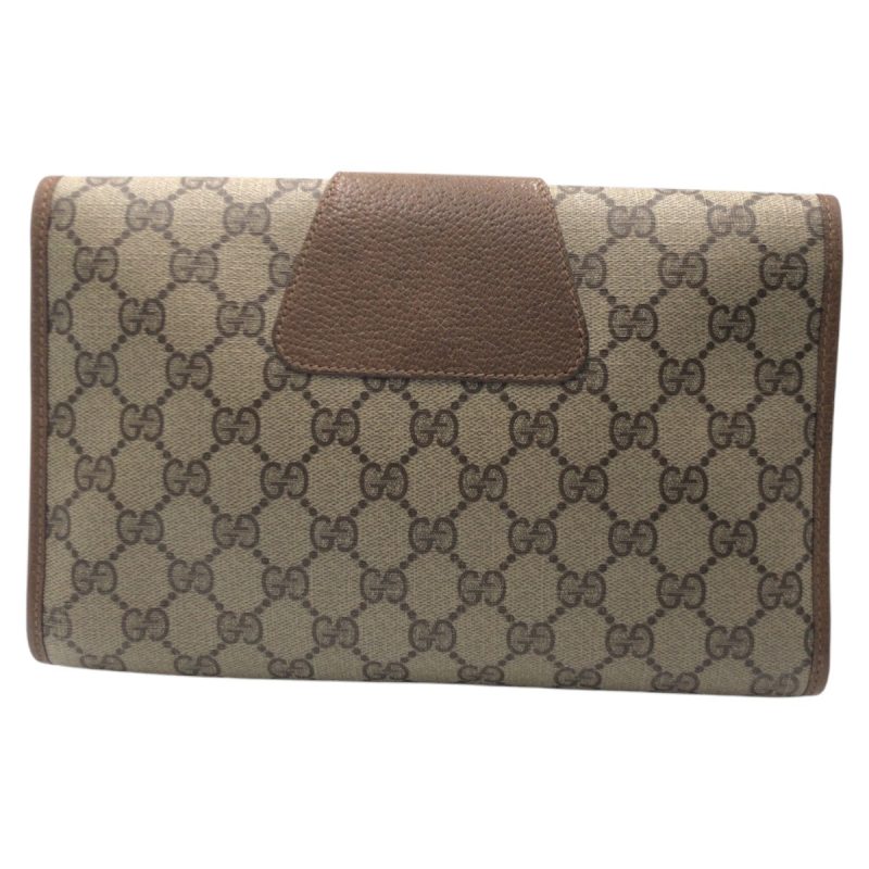 Gucci Vintage GG Supreme Canvas Clutch Bag - Barde - Image 2