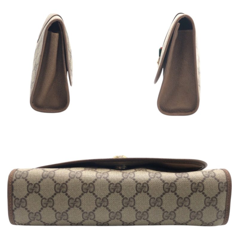 Gucci Vintage GG Supreme Canvas Clutch Bag - Barde - Image 8