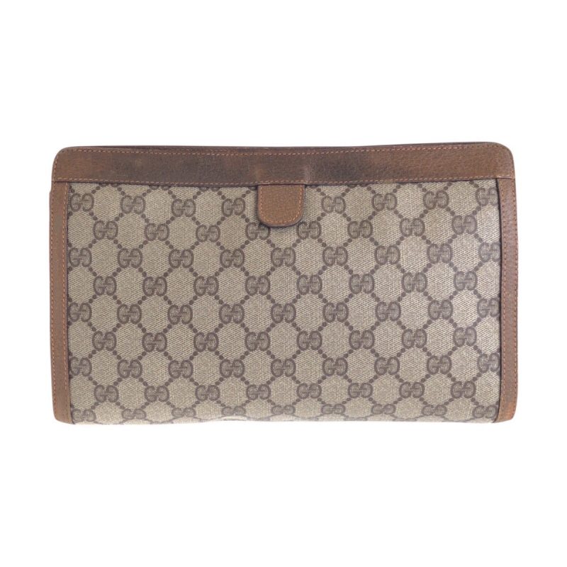 Gucci GG Supreme Canvas Leather Clutch Bag - Barde - Image 2