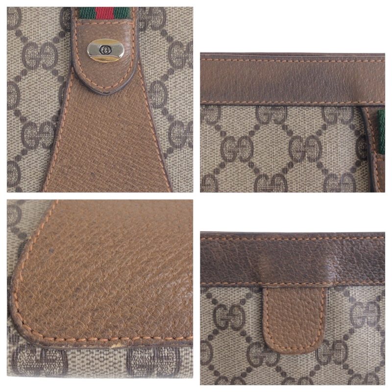 Gucci GG Supreme Canvas Leather Clutch Bag - Barde - Image 5