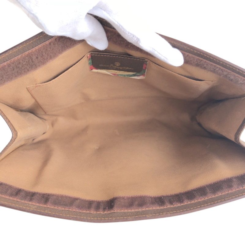 Gucci GG Supreme Canvas Leather Clutch Bag - Barde - Image 7