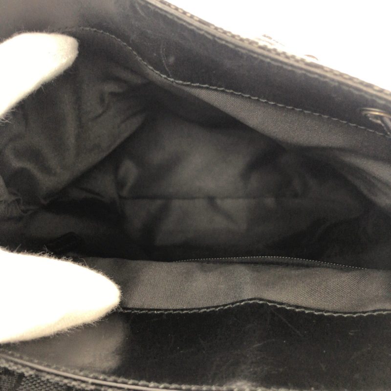 Gucci Black GG Canvas Leather Backpack - Barde - Image 8