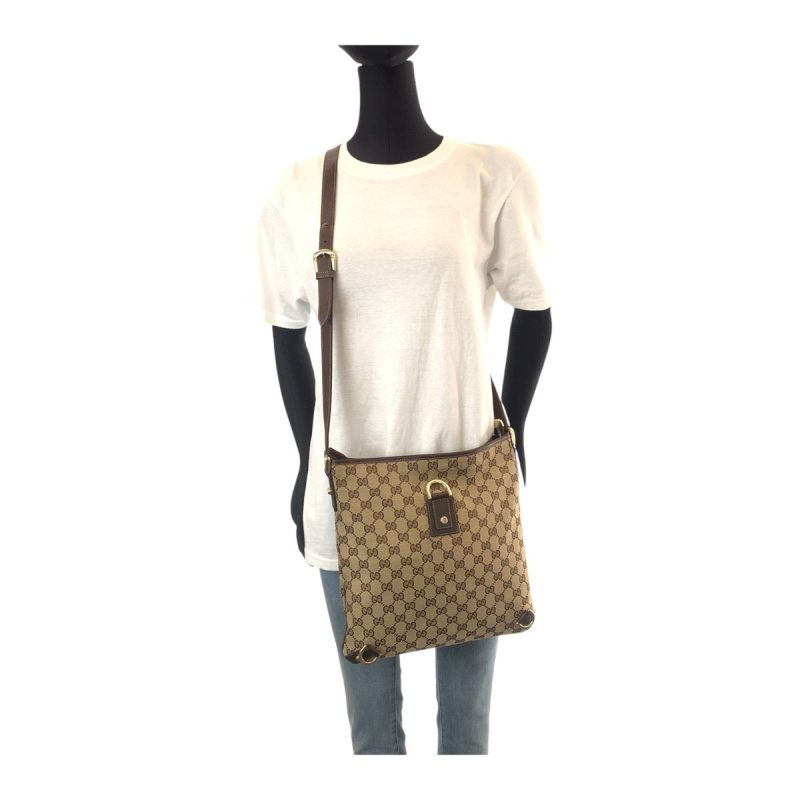 Gucci GG Canvas Leather Abby Shoulder Bag - Barde - Image 7