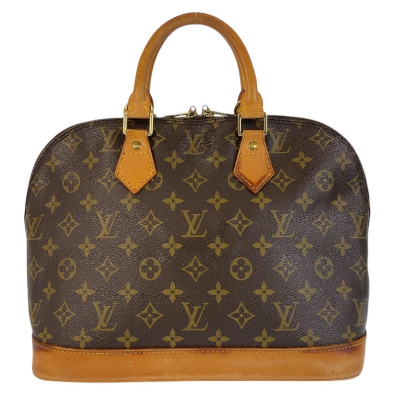 Louis Vuitton Monogram Alma Handbag Brown Gold - Barde