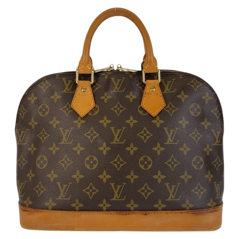 Louis Vuitton Monogram Alma Handbag Brown Gold - Barde - Image 2