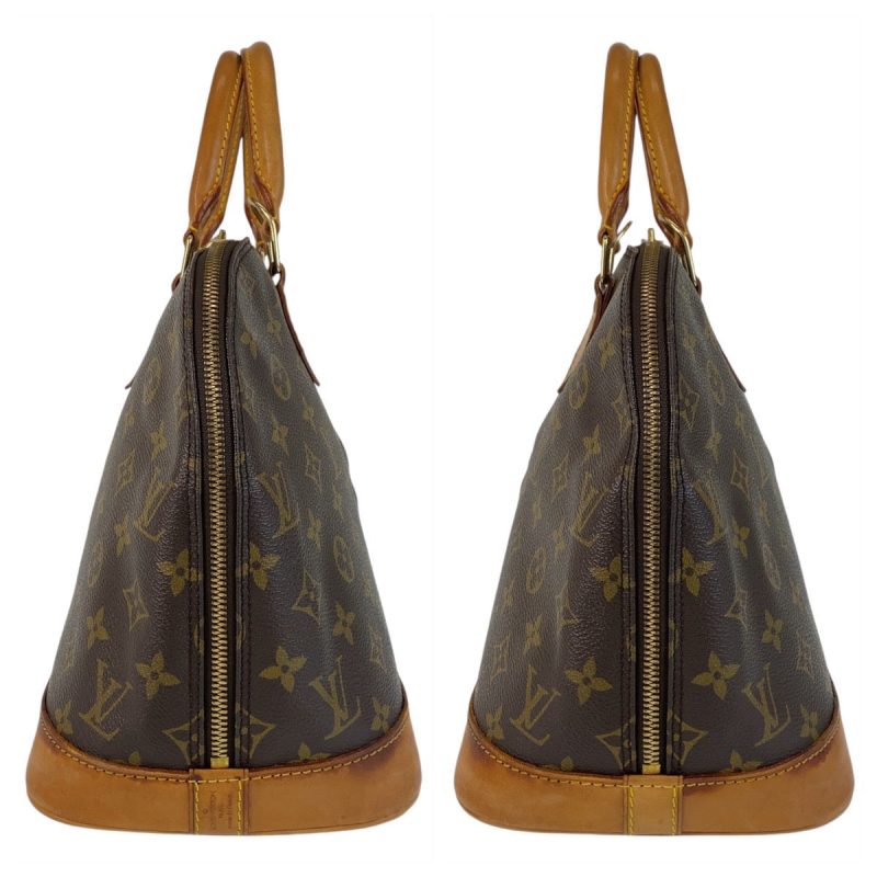 Louis Vuitton Monogram Alma Handbag Brown Gold - Barde - Image 5