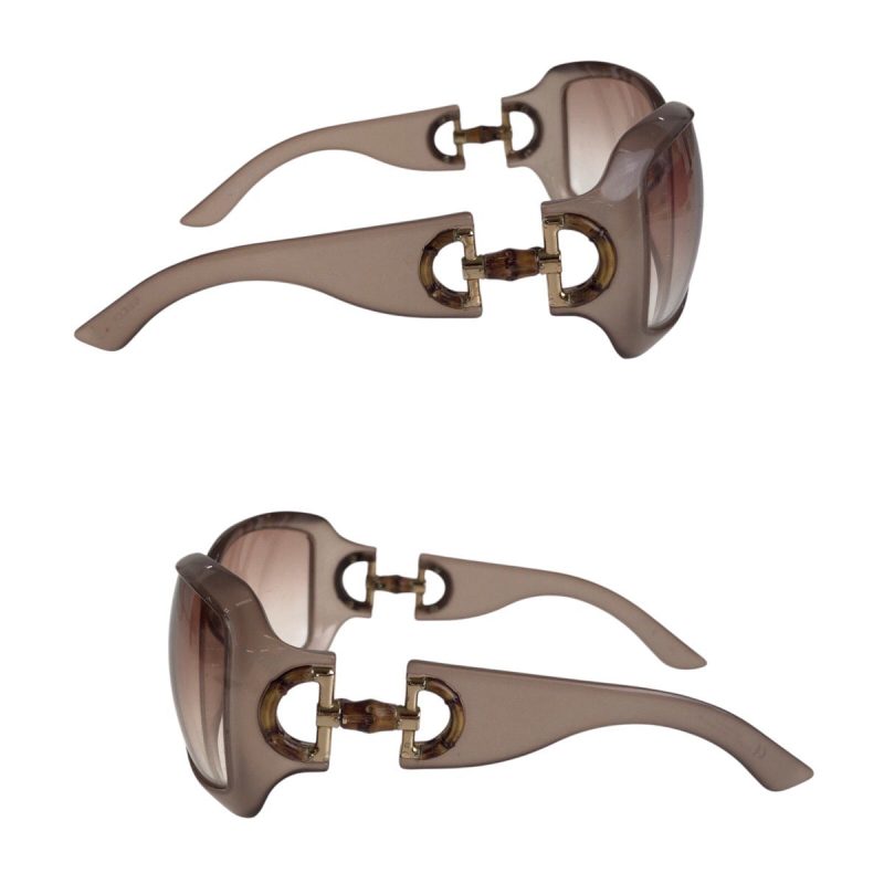 Gucci Horsebit Bamboo Sunglasses Plastic - Barde - Image 4