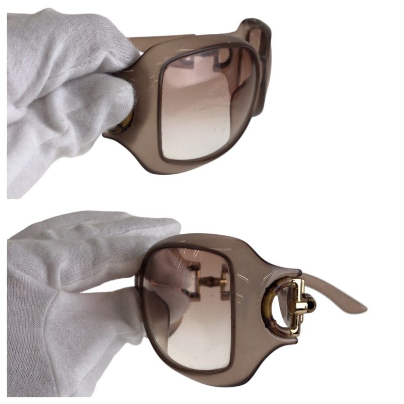Gucci Horsebit Bamboo Sunglasses Plastic - Barde - Image 8