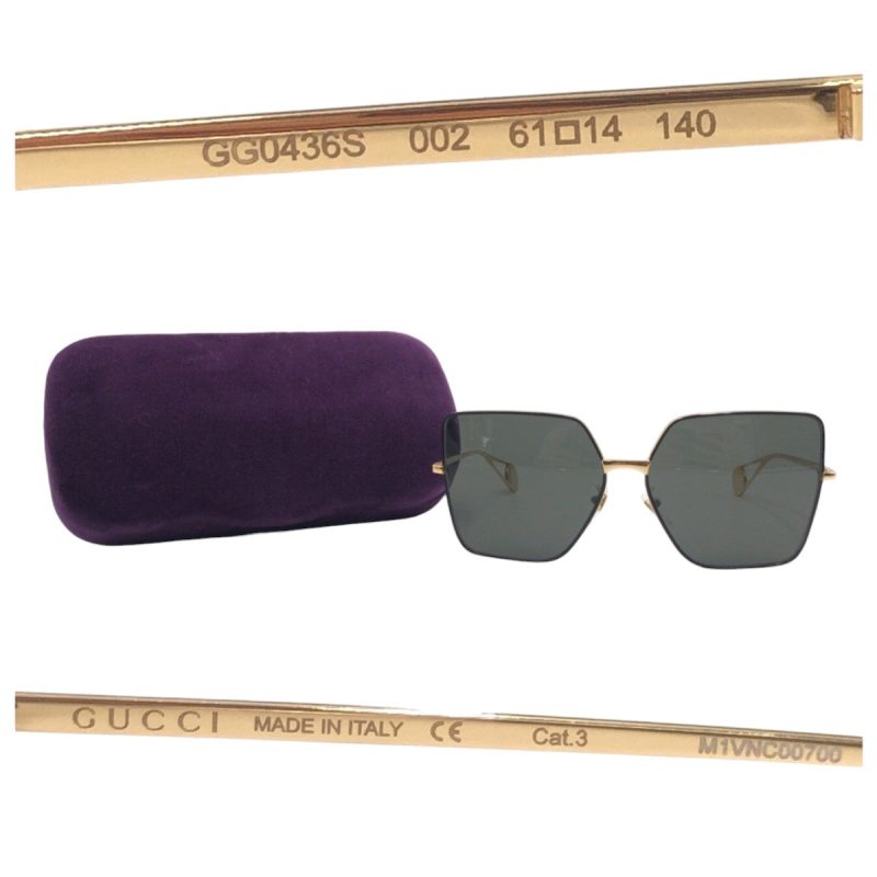 Gucci GG Logo Metal Sunglasses GG0436S - Barde - Image 9