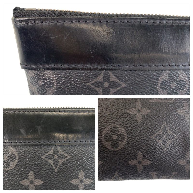Louis Vuitton Monogram Eclipse Clutch M62291 - Barde - Image 8