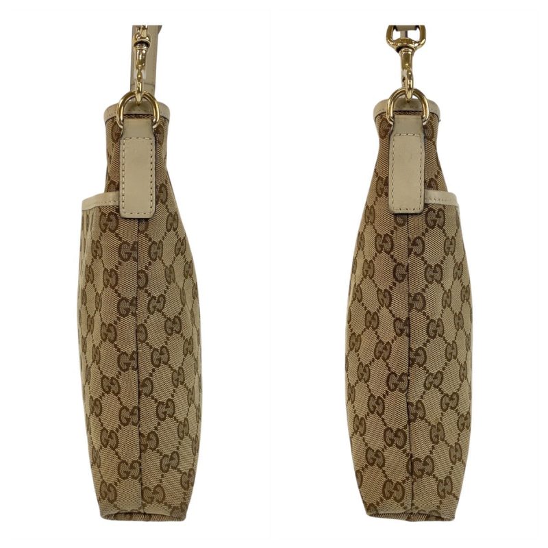 Gucci Beige GG Canvas Leather Messenger Bag - Barde - Image 5