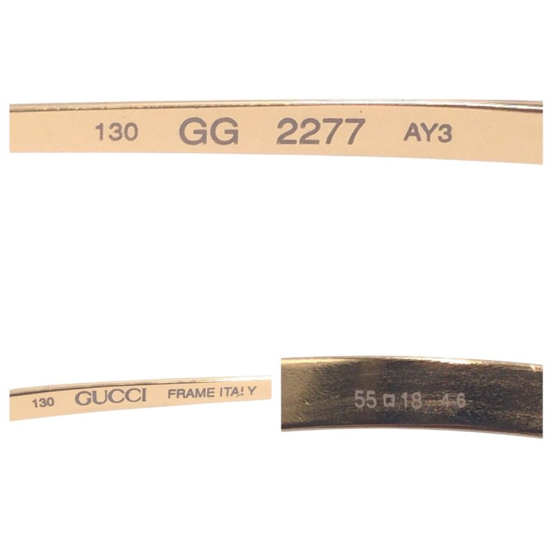Gucci Vintage Brown Gold Metal Sunglasses GG2277 - Barde - Image 8