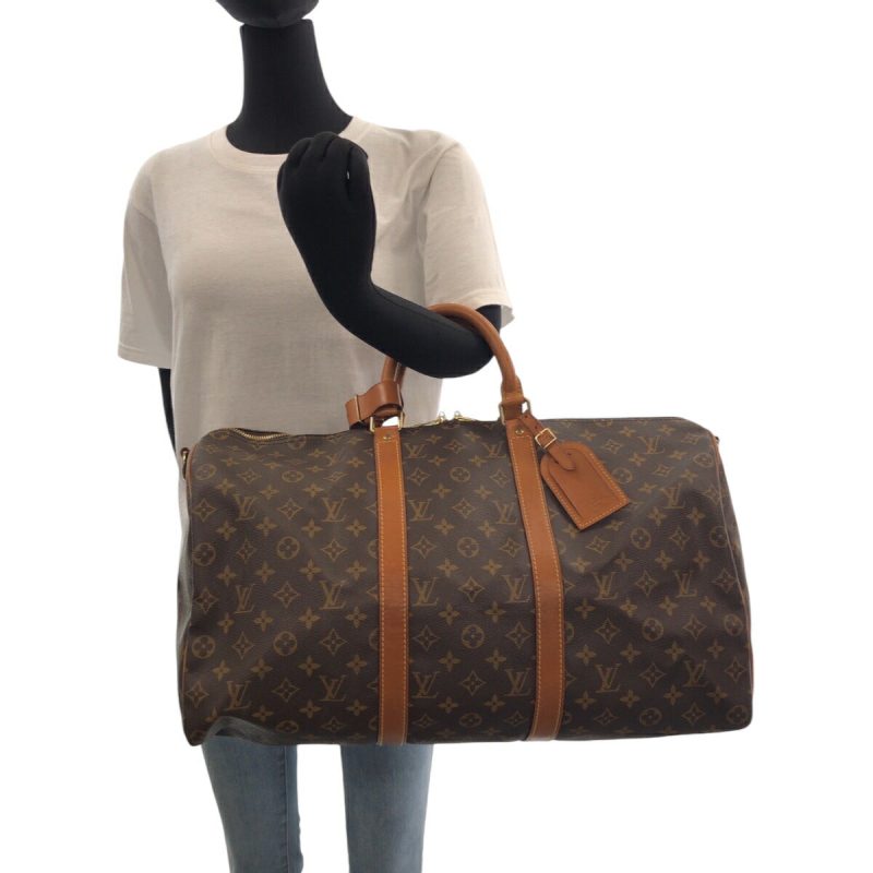 Louis Vuitton Monogram Keepall 50 Bandouliere Bag - Barde - Image 7