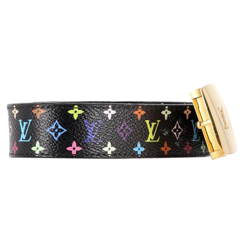 Louis Vuitton Monogram LV Cut Reversible Belt in Black Leather - Barde - Image 2