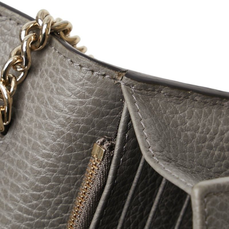 Gucci  Leather Chain/Shoulder Wallet (Pre-Owned) - Barde - Image 4