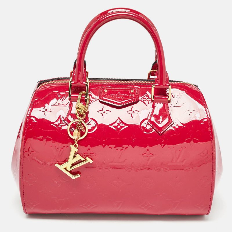 Louis Vuitton Rose Pop Monogram Vernis Montana Bag - Barde