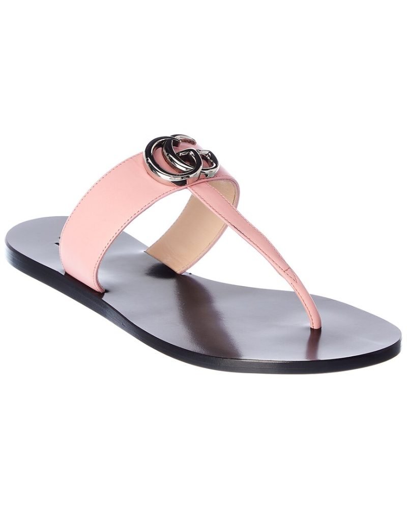 Gucci Marmont Leather Sandal - Barde