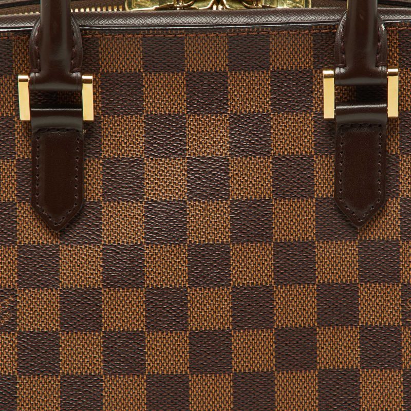Louis Vuitton Damier Ebene Canvas And Leather Triana Bag - Barde - Image 4