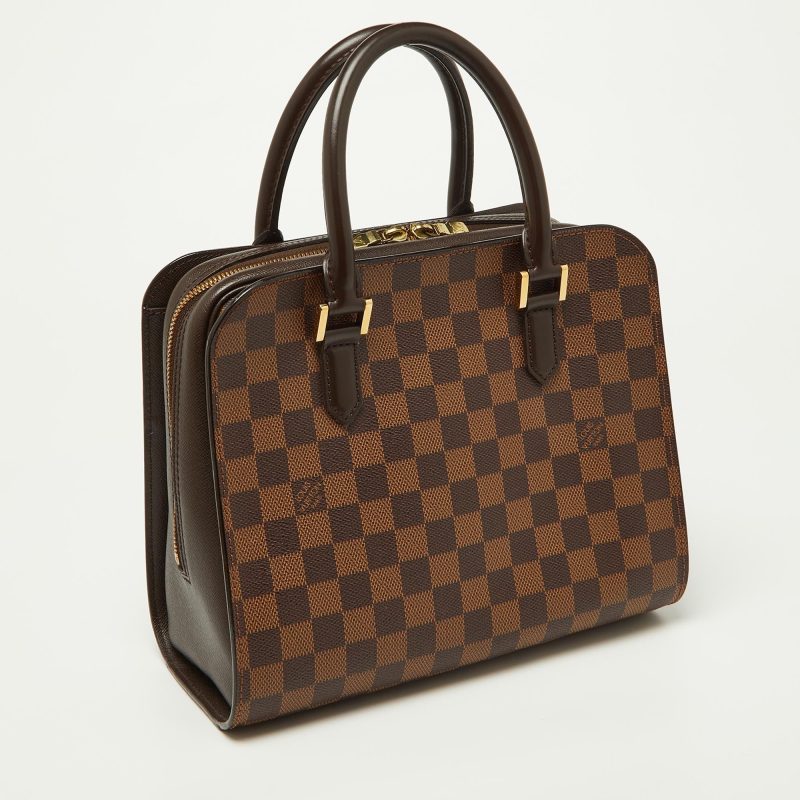 Louis Vuitton Damier Ebene Canvas And Leather Triana Bag - Barde - Image 2