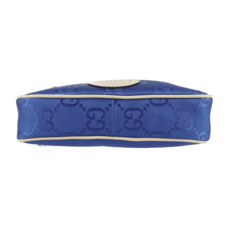 Gucci  blue Nylon Leather Fanny Pack (Pre-Owned) - Barde - Image 4