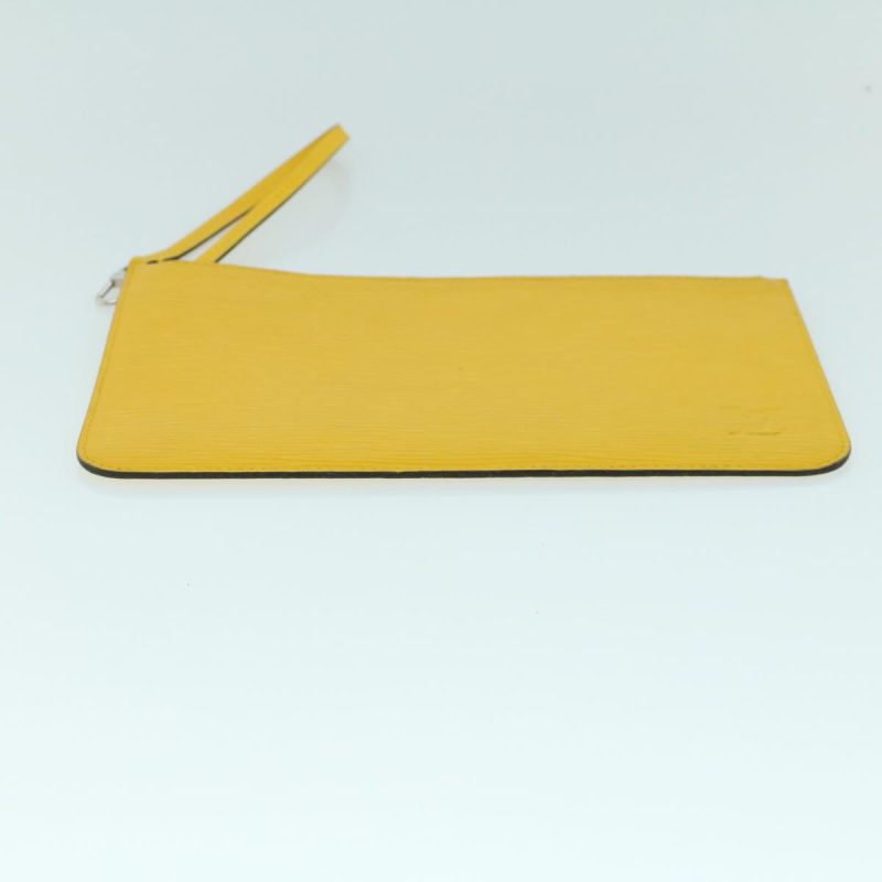 Louis Vuitton Pochette Neverfull  Leather Clutch Bag - Barde - Image 3