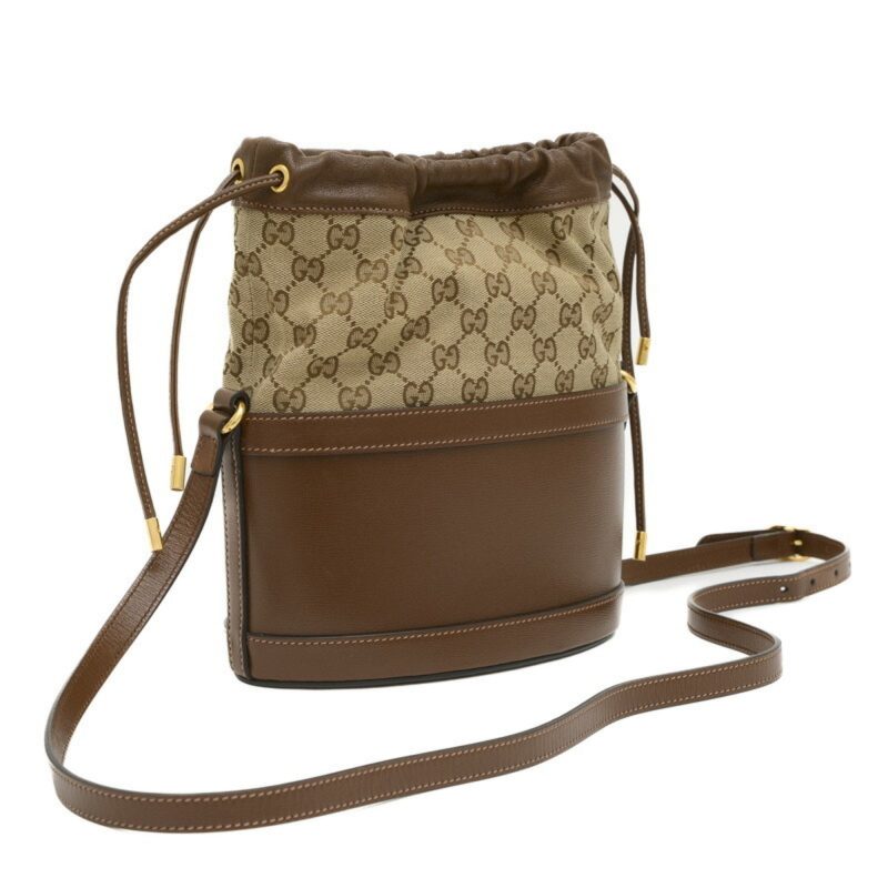 Gucci  Canvas Leather Shoulder Bag (Pre-Owned) - Barde - Image 2
