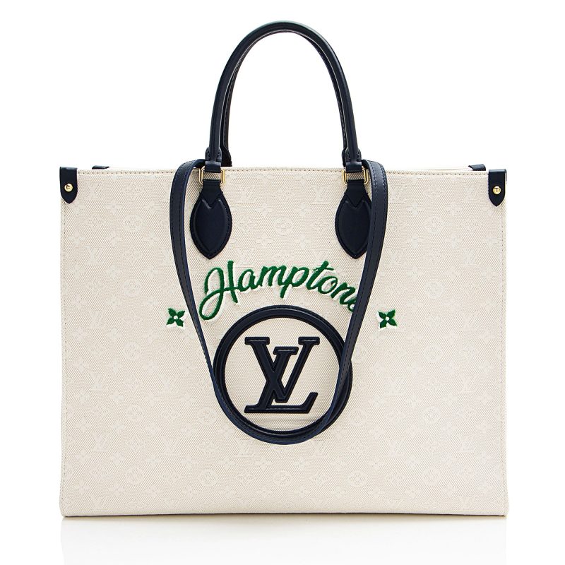 Louis Vuitton Monogram Jacquard Tuffetage Hamptons Onthego GM Tote - Barde