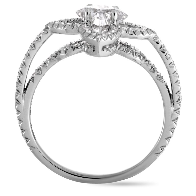 Louis Vuitton Monogram Fusion Platinum and Diamond Engagement Ring - Barde - Image 2