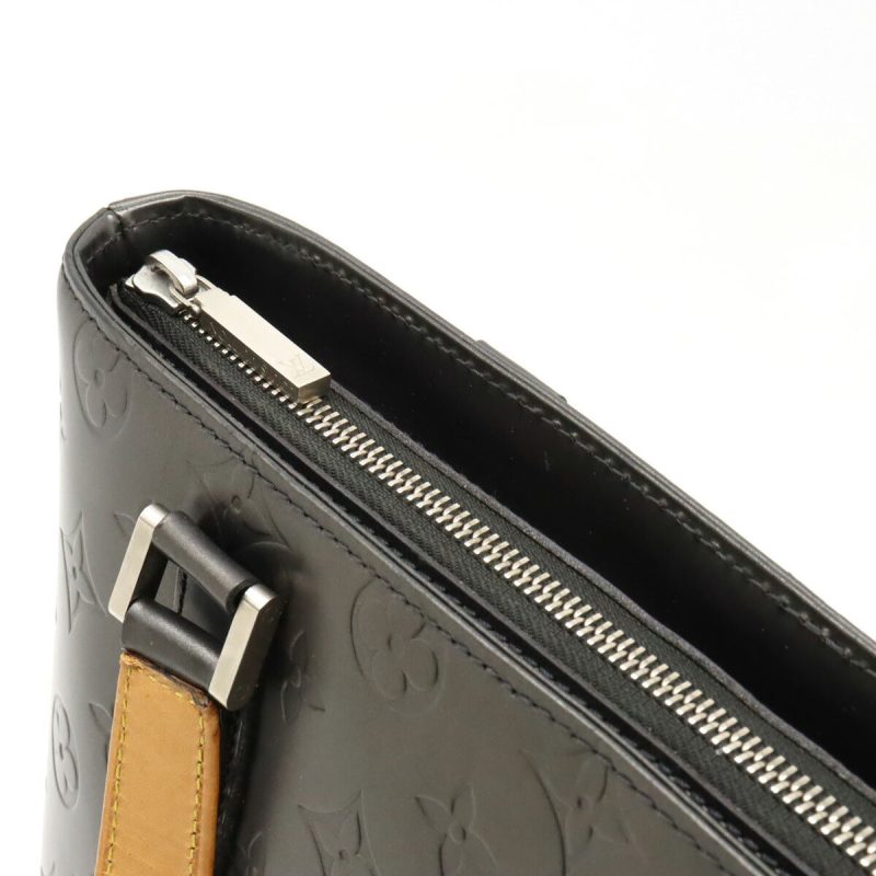 Louis Vuitton Monogram Mat Stockton Tote Bag Black - Barde - Image 5