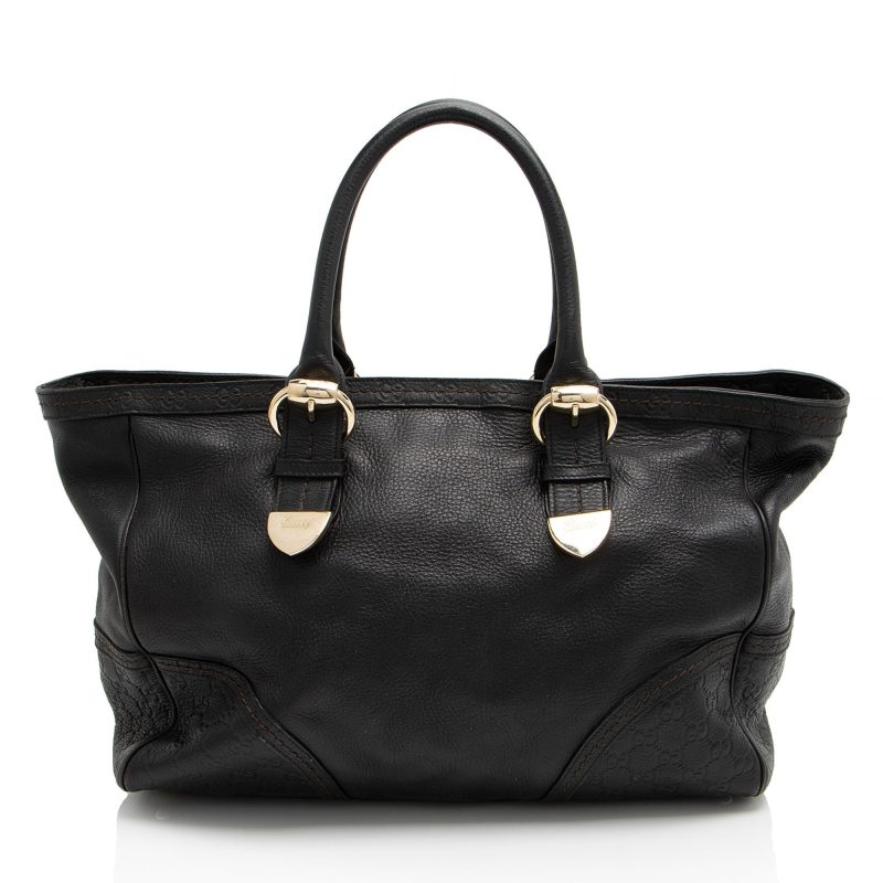 Gucci Leather Signoria Medium Tote - Barde - Image 3