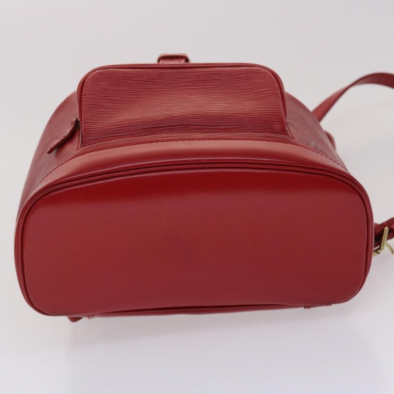 Louis Vuitton Montsouris  Leather Backpack Bag - Barde - Image 3