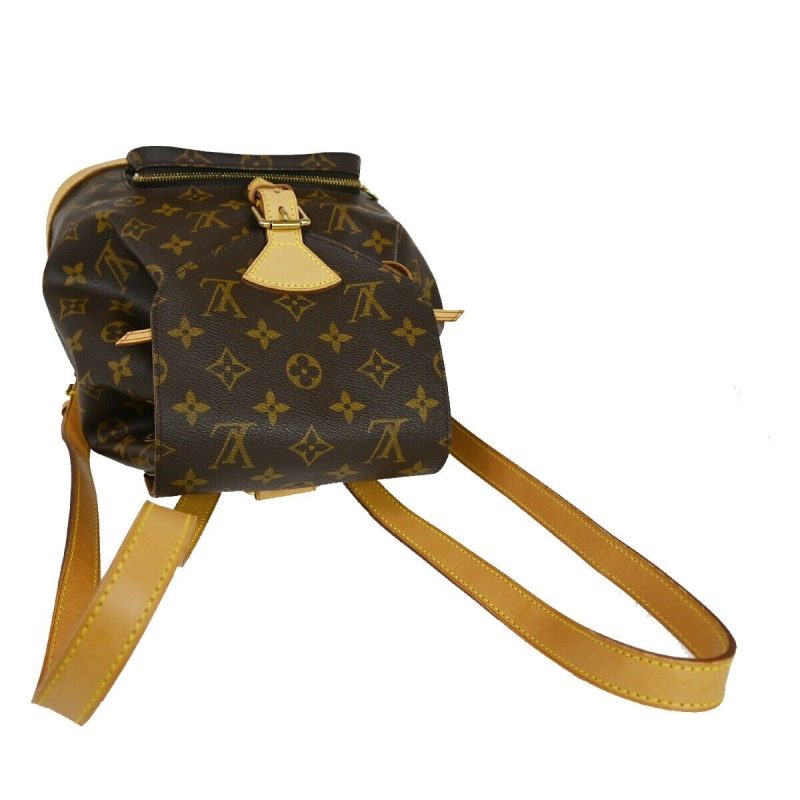 Louis Vuitton Montsouris Mm  Canvas Handbag - Barde - Image 4