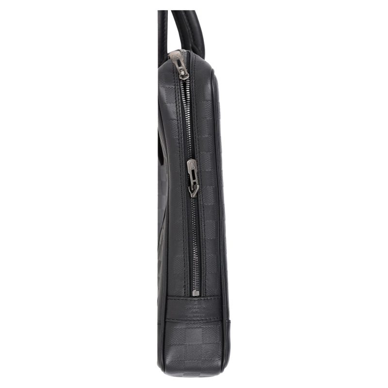 Louis Vuitton Porte-Documents Voyage PM Bag in Black Leather - Barde - Image 4