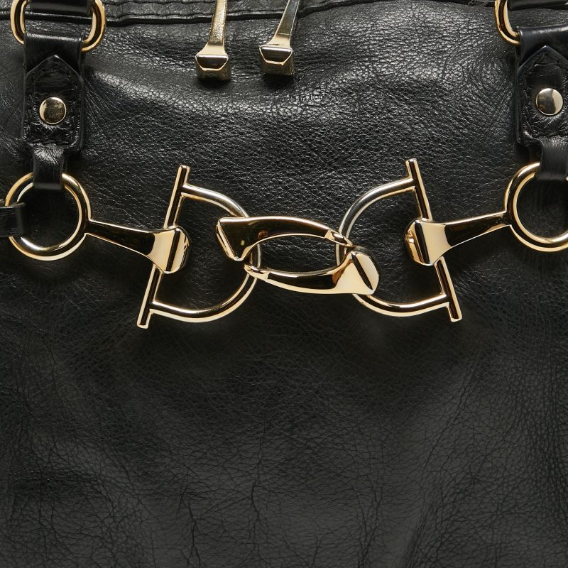Gucci  Leather Horsebit Shoulder Bag - Barde - Image 3