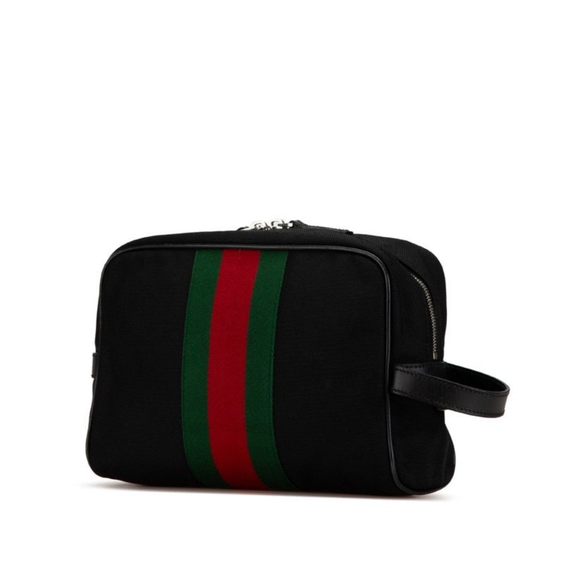 Gucci  Canvas Leather Clutch Bag (Pre-Owned) - Barde - Image 2