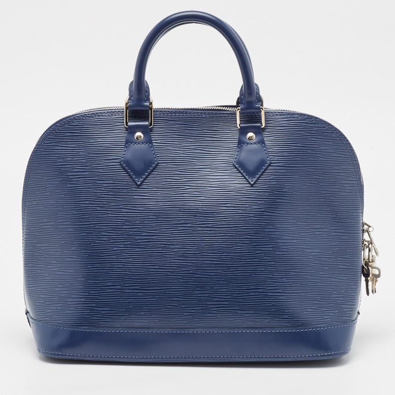 Louis Vuitton Myrtille Blue Epi Leather Alma Pm Bag - Barde - Image 3